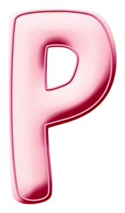 Pink Letters. Letras Rosadas.