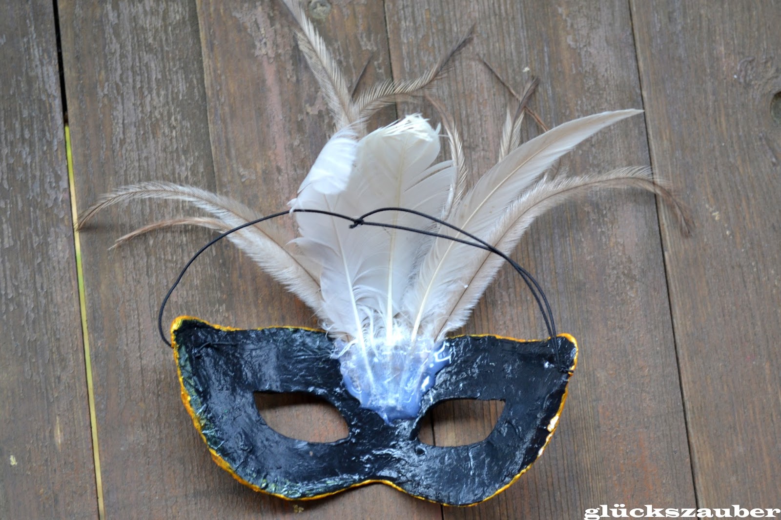 glückszauber : Diy: geheimnisvolle Faschingsmaske