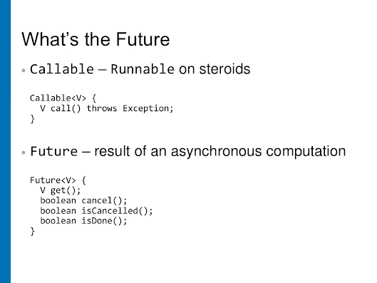 Runnable vs Callable vs Future in Java