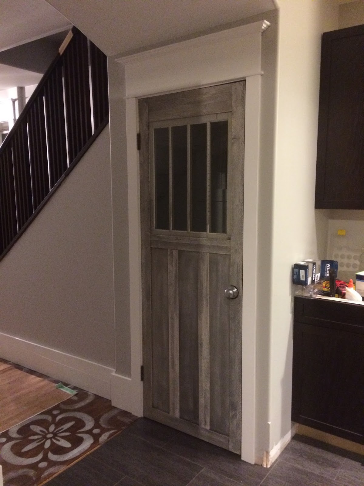 MacGIRLver This Is the Story of a Door. Ugly slab door makeover.