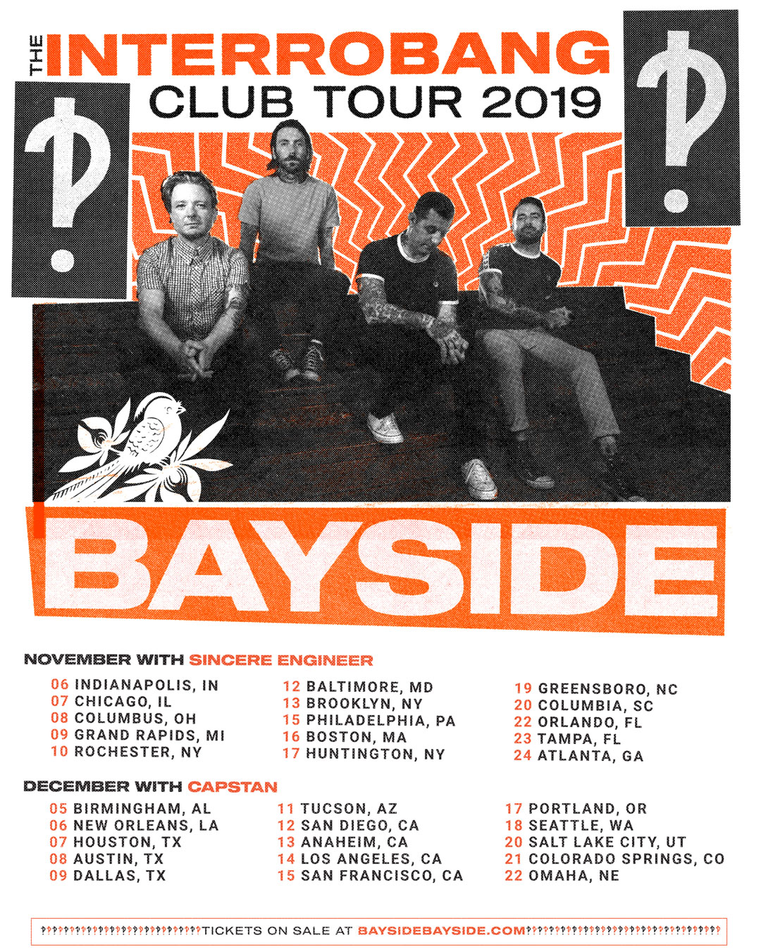 Bayside Unleash Riff-heavy Eighth Studio Album Interrobang and Announce The Interrobang‽ Club Tour 2019 (Hopeless Records) photo
