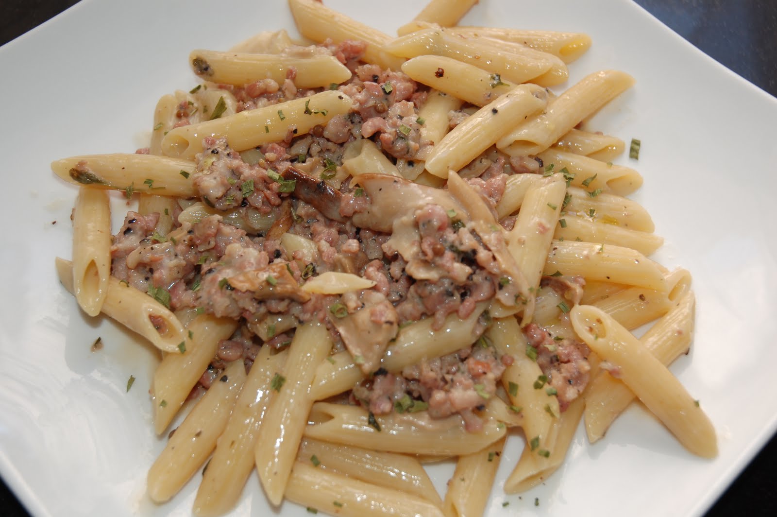 Thyme Out: Penne with Maltese Sausage