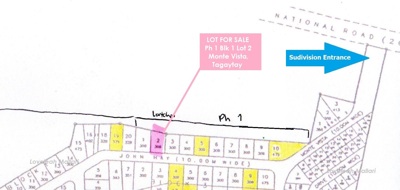 Pinoy Property For You Monte Vista Subdivision, Tagaytay City