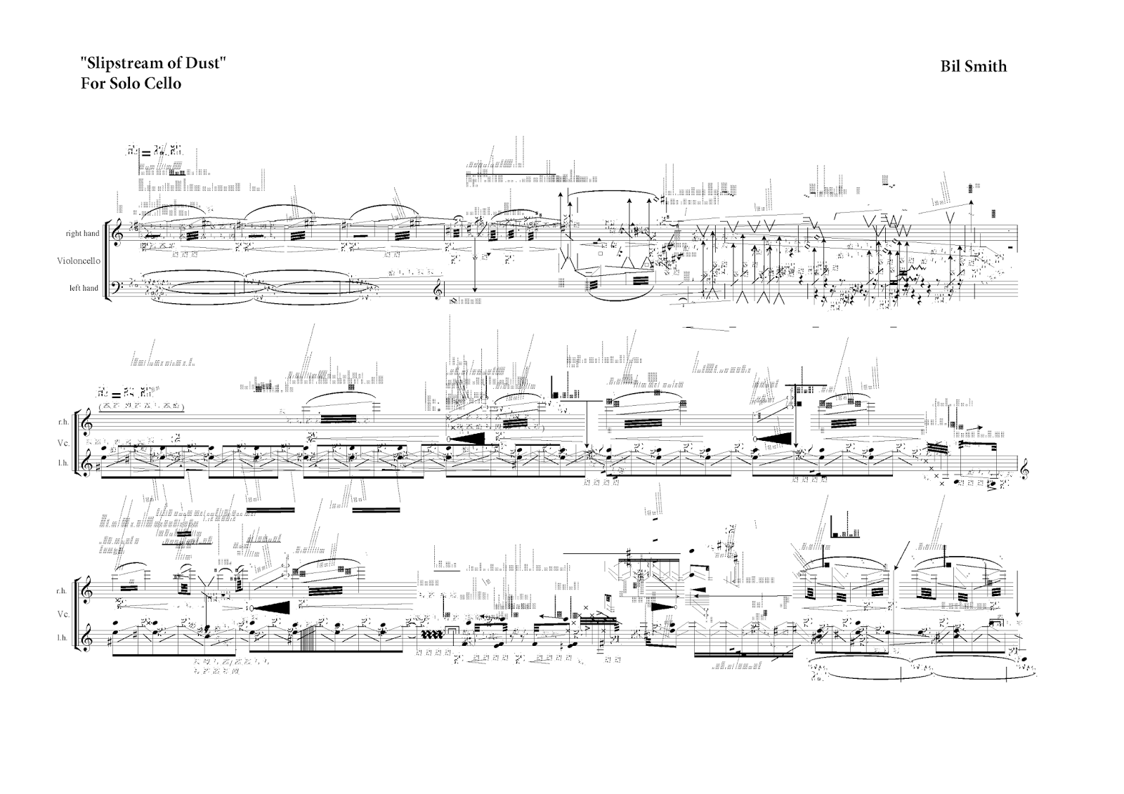 "Sound Morphology" (Bil Smith Composer) "Slipstream of Dust" For Solo