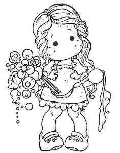 Fofas e lindas bonecas Magnólia para colorir, pintar, imprimir! Moldes e riscos de boneca Magnólia!