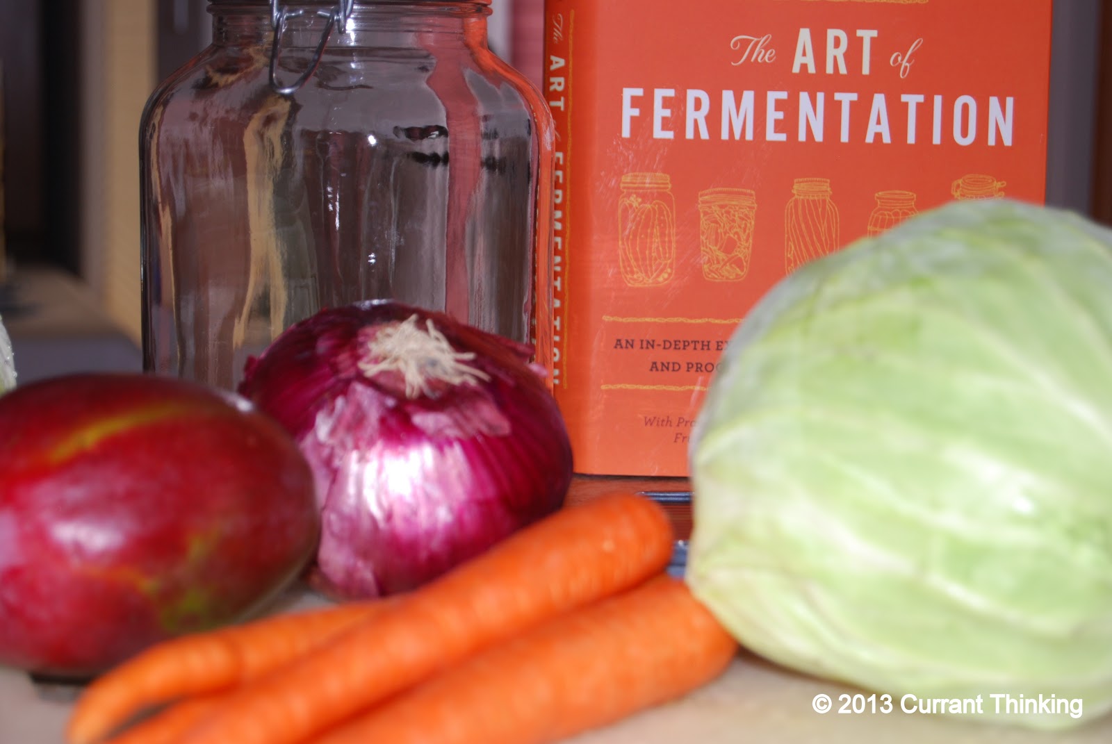 Currant Thinking: Fermented Mango Sauerkraut