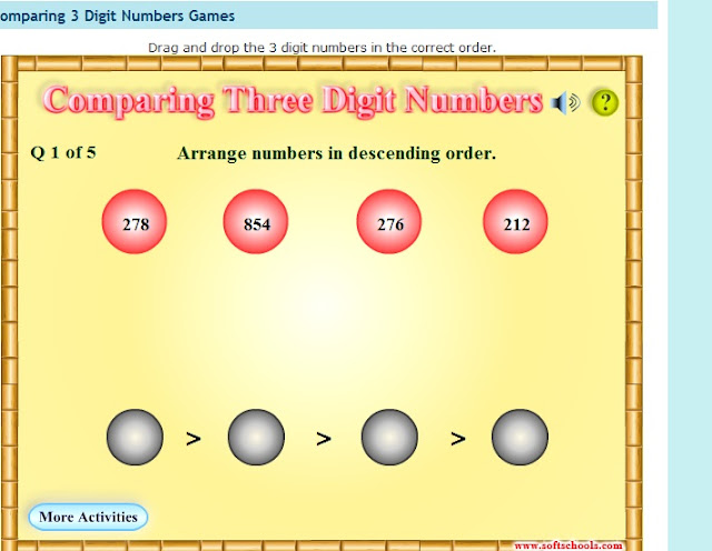 http://www.softschools.com/math/greater_than_less_than/comparing_3_digit_numbers_games/