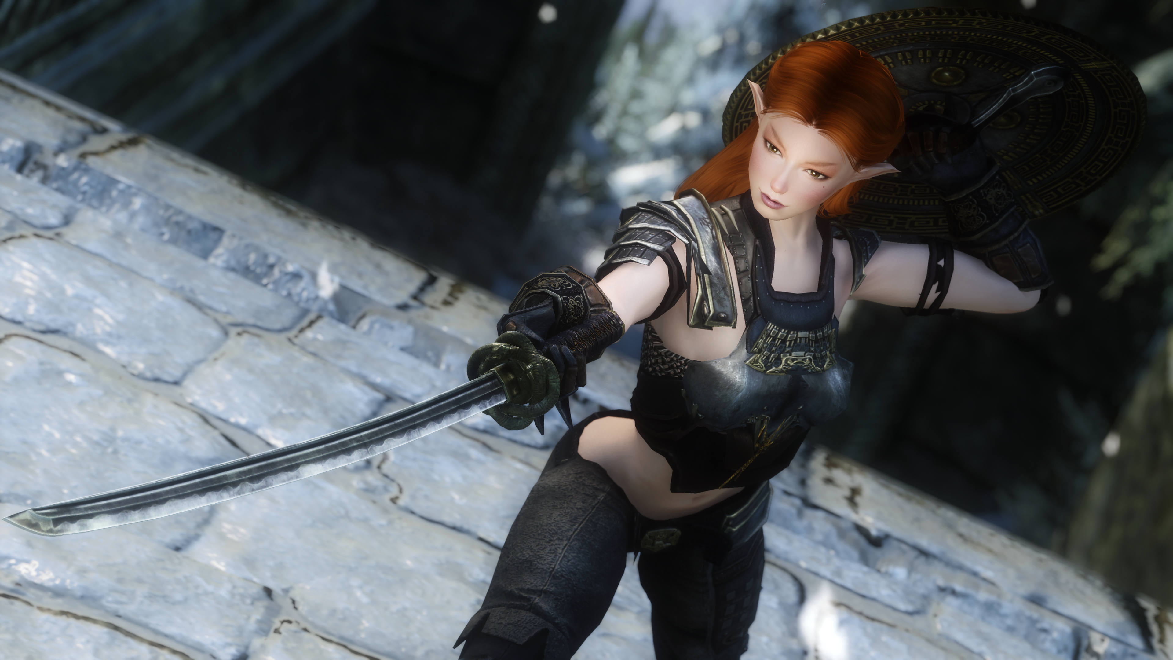 Female Blades Light Armor UUNP (Lorelei) 4K