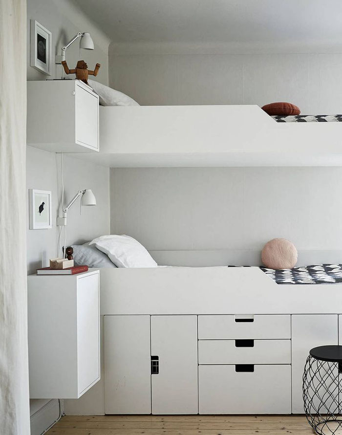 smart built-in beds in children’s rooms