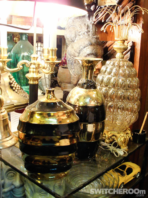 kamuning thrift shop,ornate mirror, brass lamps, venetian mirror