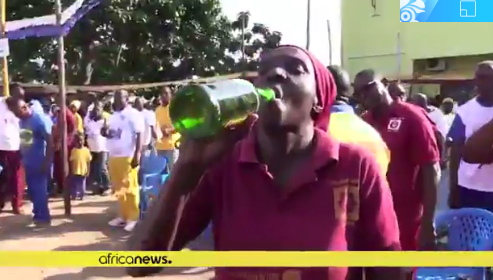 l Photos/Video of a church in Congo where they drink beer to cast out demons