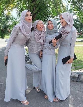 Model Kebaya Brokat Modern Untuk Muslimah Yang Sederhana
