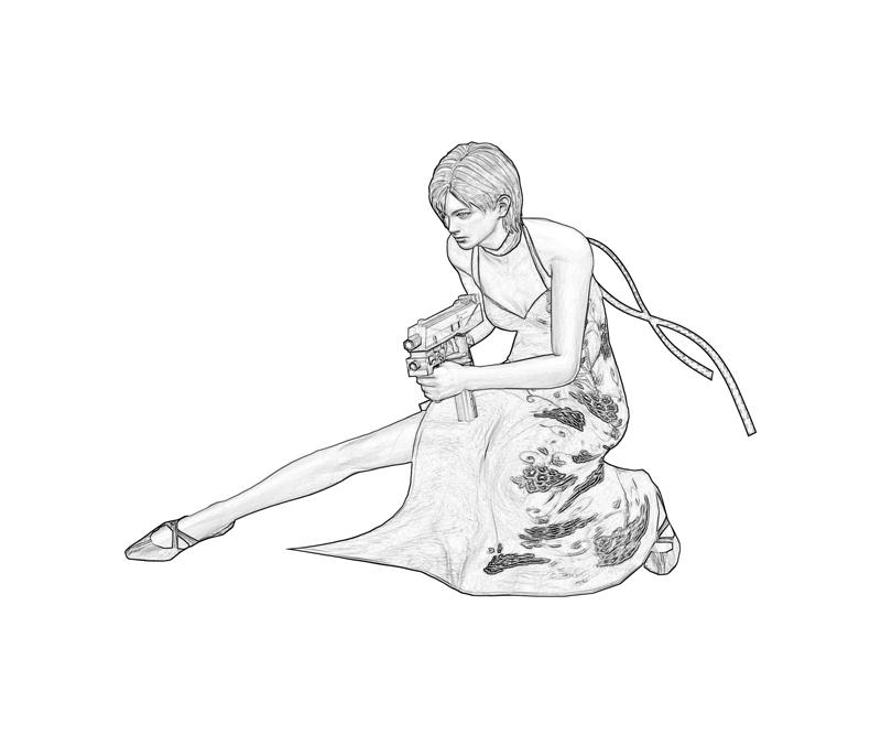 Resident Evil 4 Ada Coloring Pages Coloring Pages