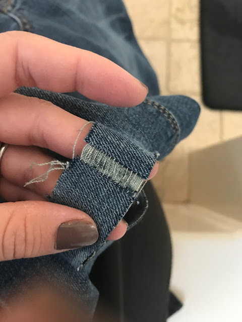 Thrifty Wife, Happy Life | How to: Distress your own denim