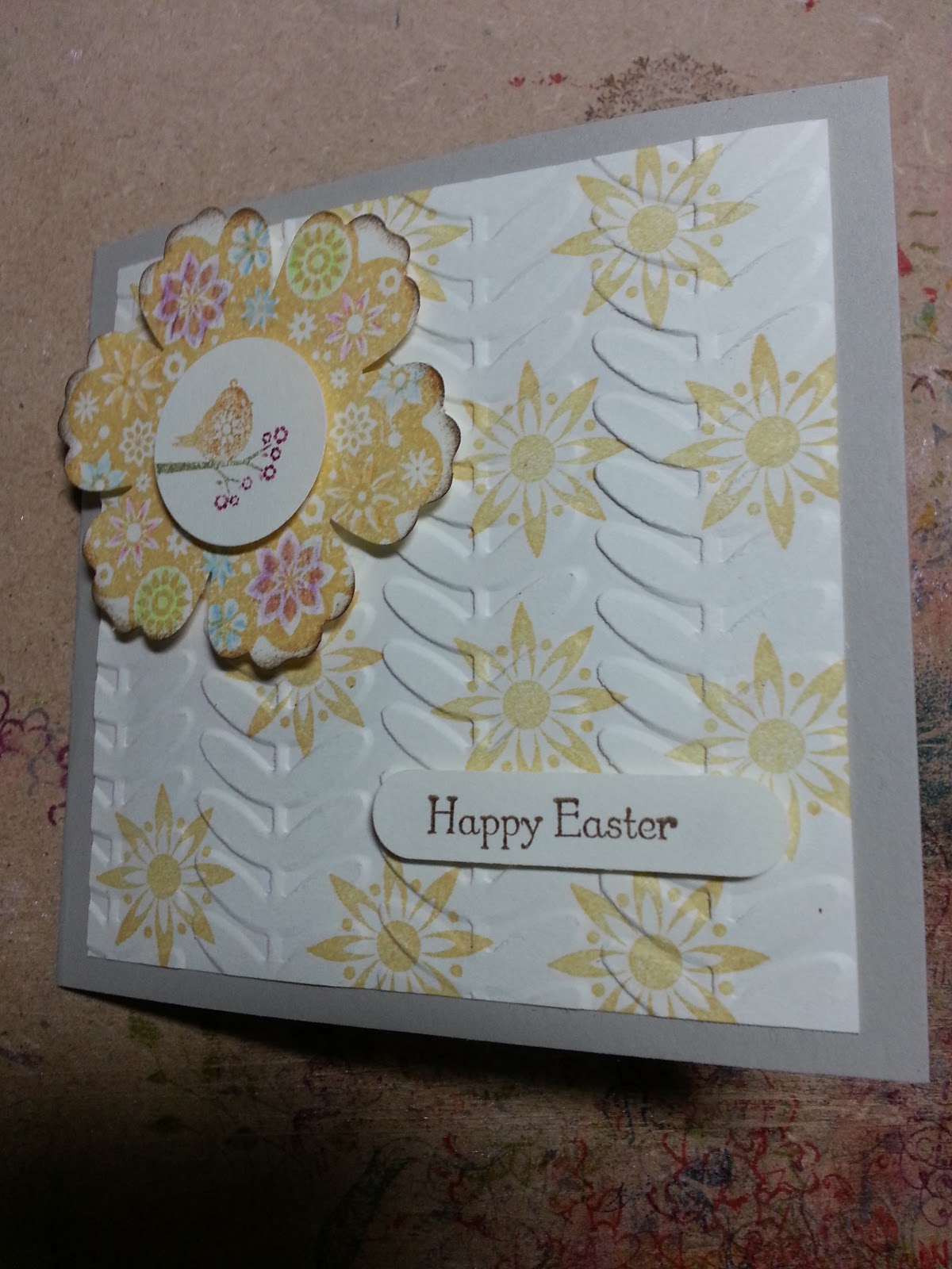 Crafting With Jane Stampin' Up! Vine street embossing folder