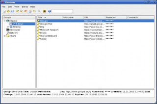 A screencapture from Keepass2