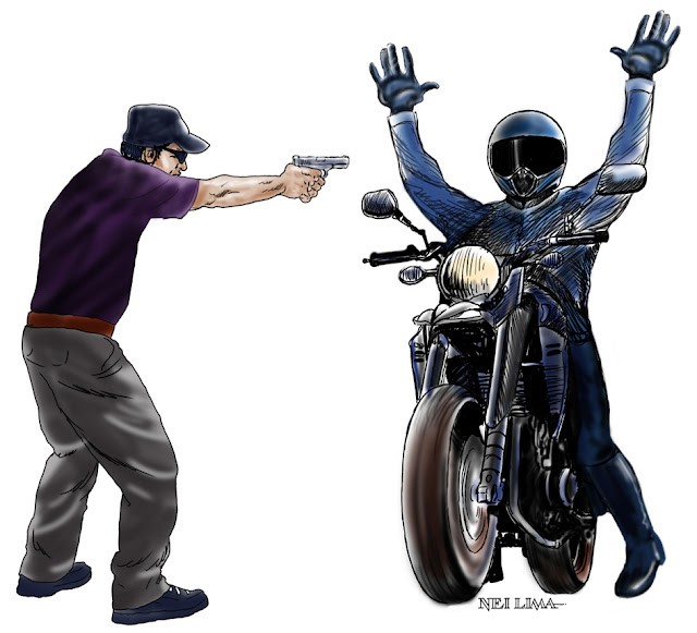 Resultado de imagem para assalto desenho