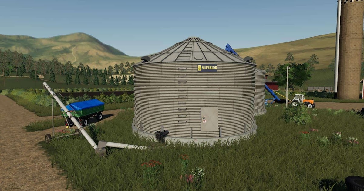 FS19 PLACEABLE GRAIN SILO SYSTEM V1.1 FS 19 & 22 USA Mods Collection