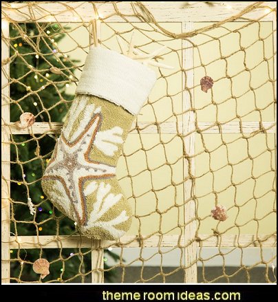 Starfish Hooked Stocking Coastal Christmas decorating theme - coastal Christmas decor - beach christmas - Beach Christmas Decorations - seaside decor - coastal ornaments - beach themed Christmas decorations - beach themed christmas tree - sea themed ornaments - nautical accents - beach themed ornaments - coastal Christmas tree skirts - beach & seaside decorations Starfish Hooked Stocking Coastal Christmas decorating theme - coastal Christmas decor - beach christmas - Beach Christmas Decorations - seaside decor - coastal ornaments - beach themed Christmas decorations - beach themed christmas tree - sea themed ornaments - nautical accents - beach themed ornaments - coastal Christmas tree skirts - beach & seaside decorations
