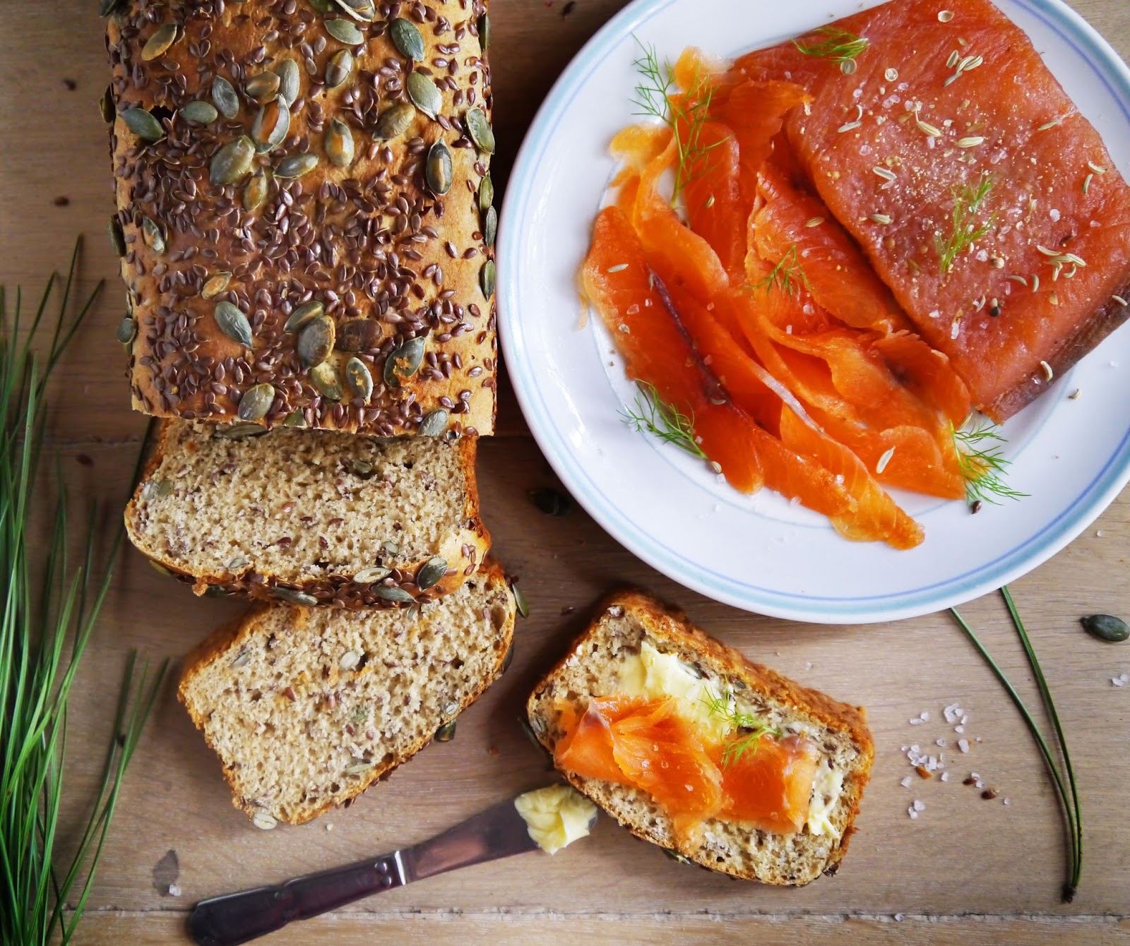 The Food Trotter Fennel seeds Gravlax & Nordic Bread / Gravlax aux