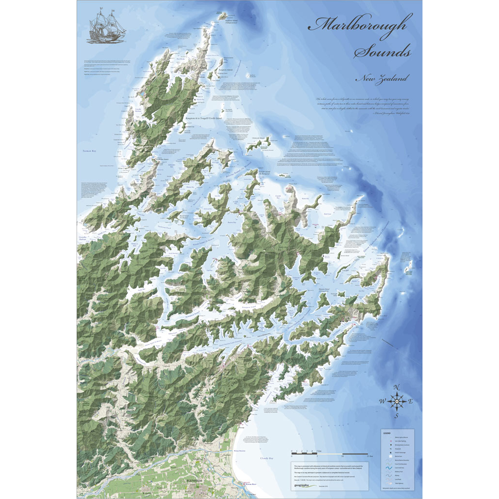 Map Of Marlborough Sounds Photographing New Zealand: Marlborough Sounds From The Air