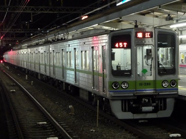 都営新宿線　各停　瑞江行き4　10-000形280F(終電運行)