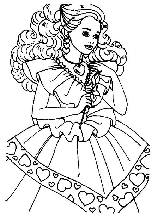 Coloring pages for kids free images: BRIDE BARBIE DRAWINGS COLORING PAGES