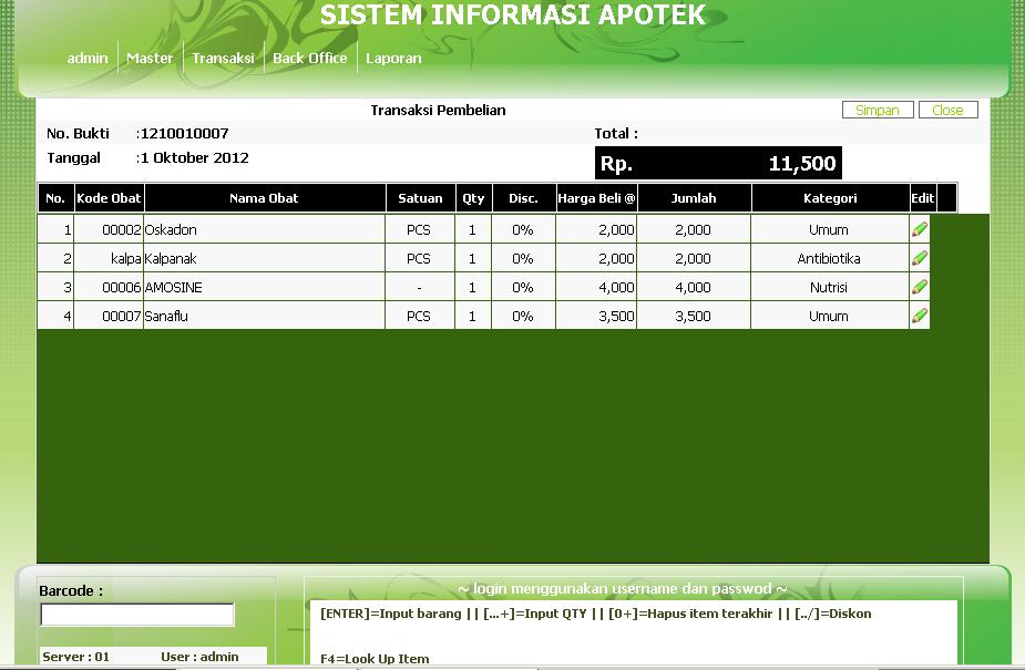 azisazka: Script Aplikasi Penjualan Obat dengan PHP & MYSQL