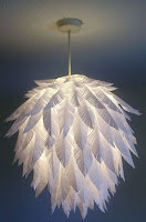 Paper Feather Lamp DIY Lampshade