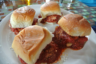 A plate full of sliders.