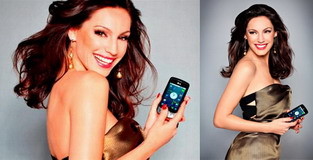 Kelly Brook is the LG Optimus One ambassador in the UK