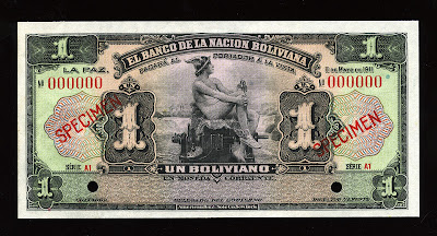 Bolivian Boliviano banknote cash bill currency money