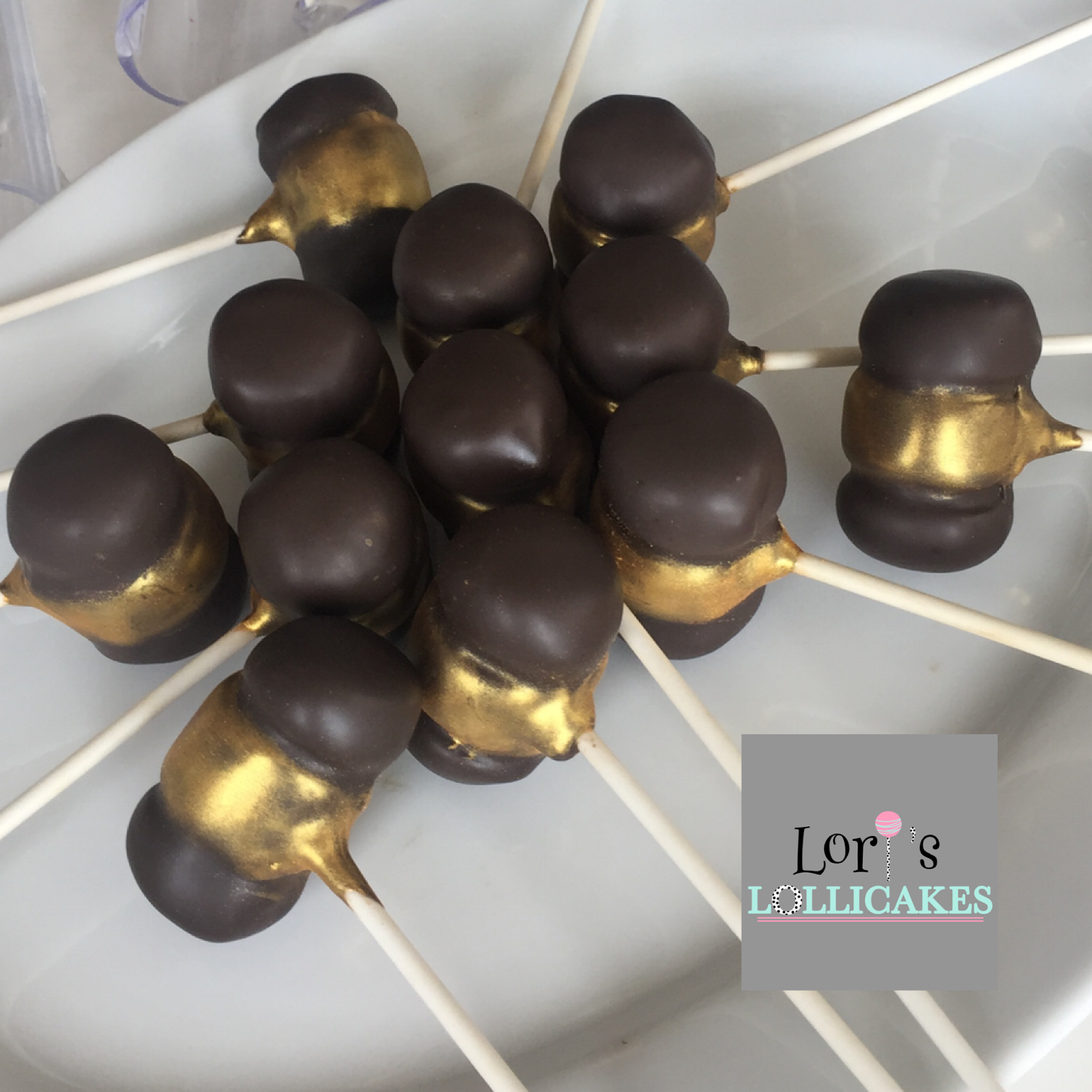Lori's Lollicakes Gavel cake pops