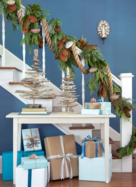 Driftwood Christmas Trees Coastal