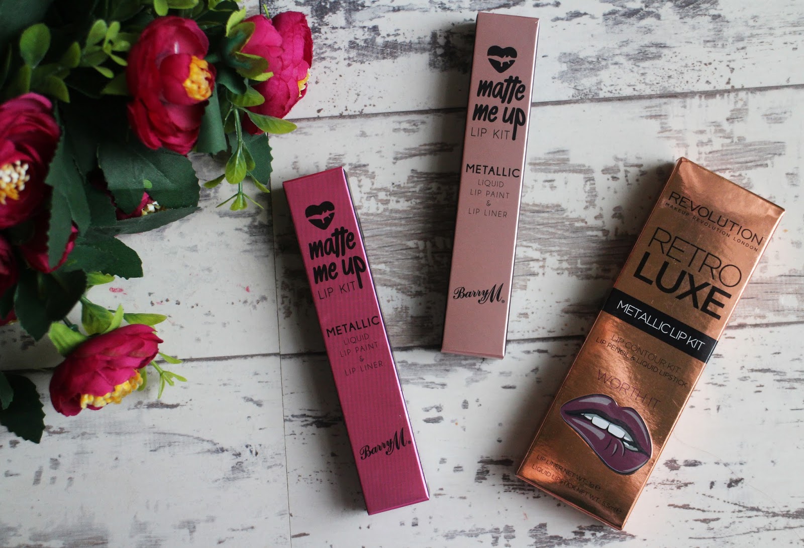Metallic Lip Kits Feat. Barry M & Make Up Revolution Metallic Lip Kits Feat. Barry M & Make Up Revolution