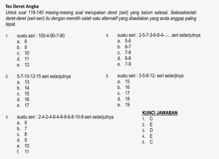 Soal Psikotes Pdf Lengkap