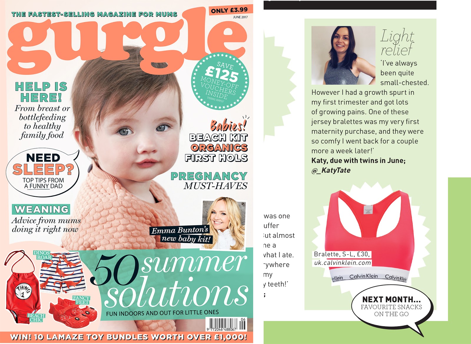 girl in the north Katy Tate featured in Gurgle magazine
