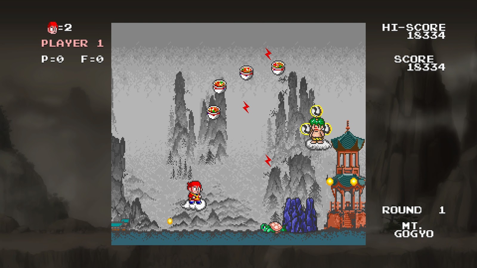 Tela de jogo de arcade retro com invasores de pixel e nave