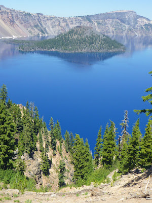 Wizard Island and Llao Rock, Crater Lake, Oregon Crater Lake with Wizard Island and Llao Rock
