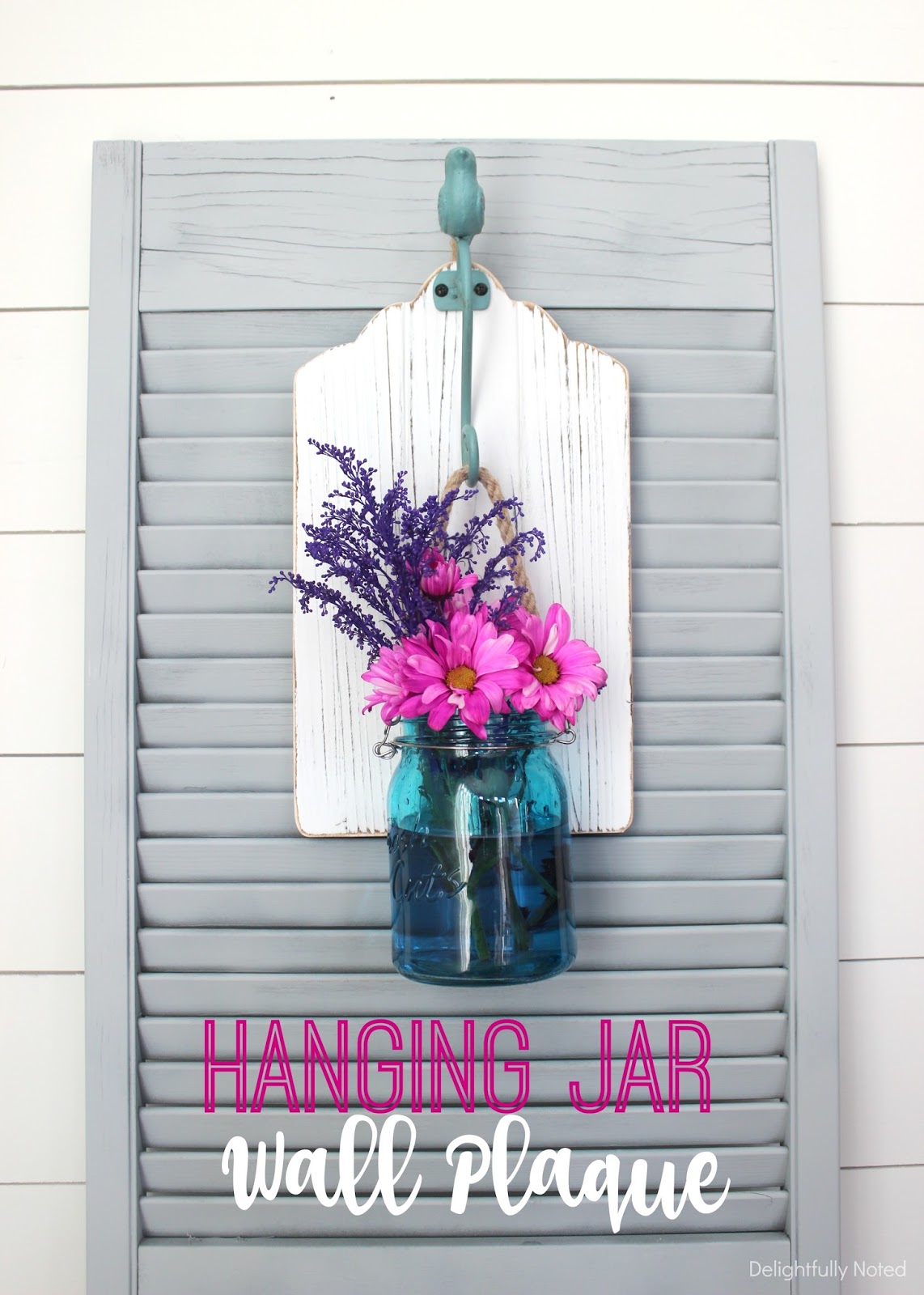 Hanging Mason Jar Wall Plaque & Target Gift Card Up for Grabs! Delightfully Noted