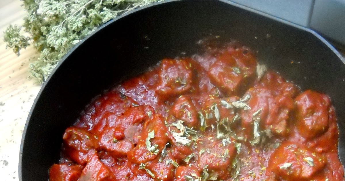 Ricette Barbare Spezzatino al pomodoro or Italian veal stew with