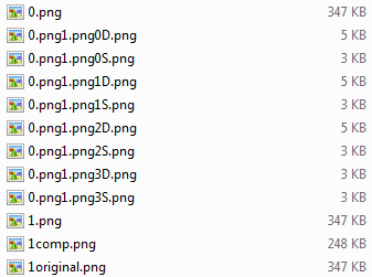 List of files