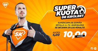 Kirolbet superkuota Supercopa España Barcelona vs Sevilla 12 agosto Kirolbet superkuota Supercopa España Barcelona vs Sevilla 12 agosto