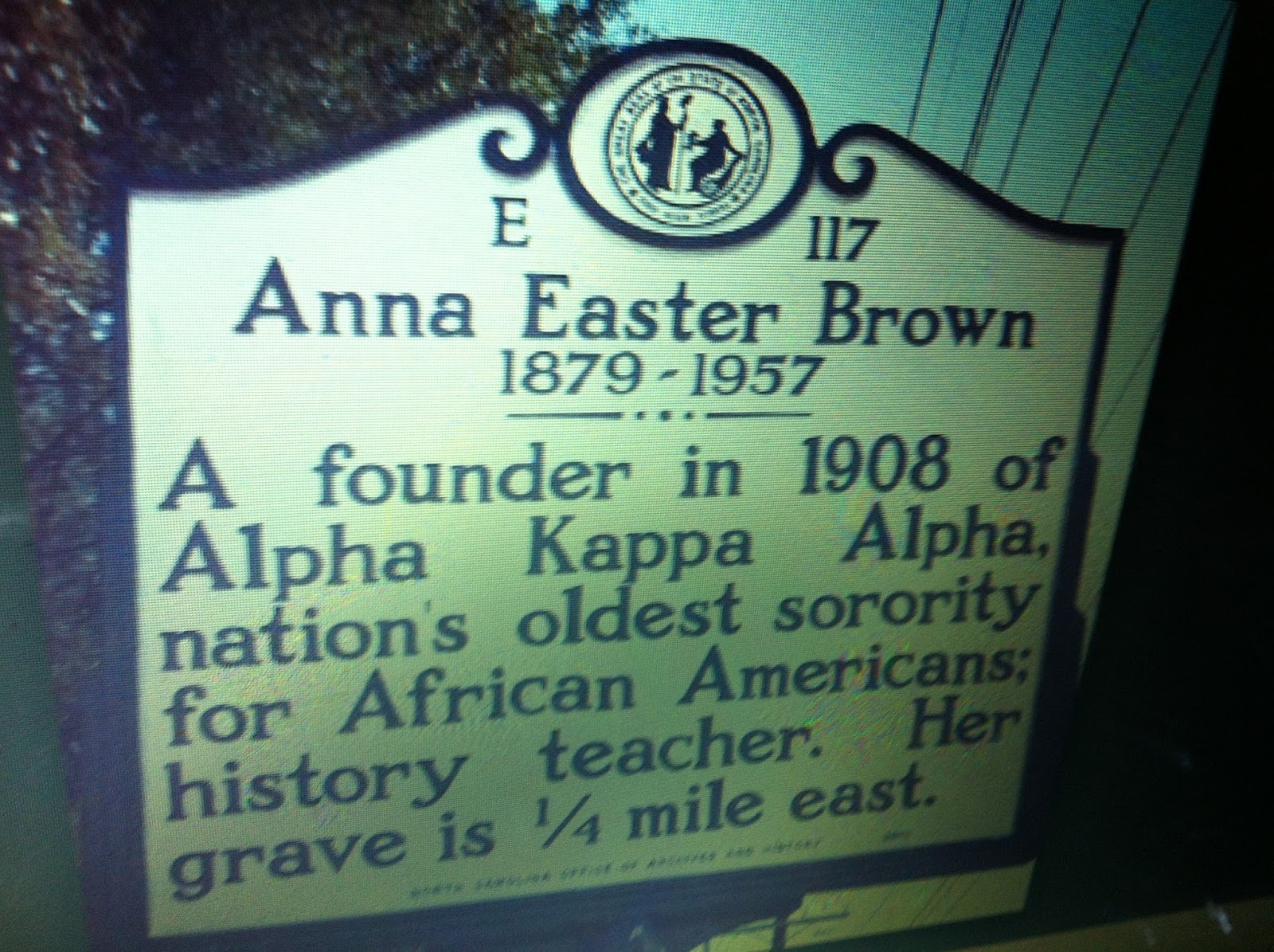 THE BLACK SOCIAL HISTORY:: BLACK SOCIAL HISTORY - AFRICAN AMERICAN " ANN EASTER BROWN " WAS A PART OF THE ORIGINAL NINE GROUP OF TWENTY FOUNDER IN ALPHA KAPPA ALPHA SORORITY -
