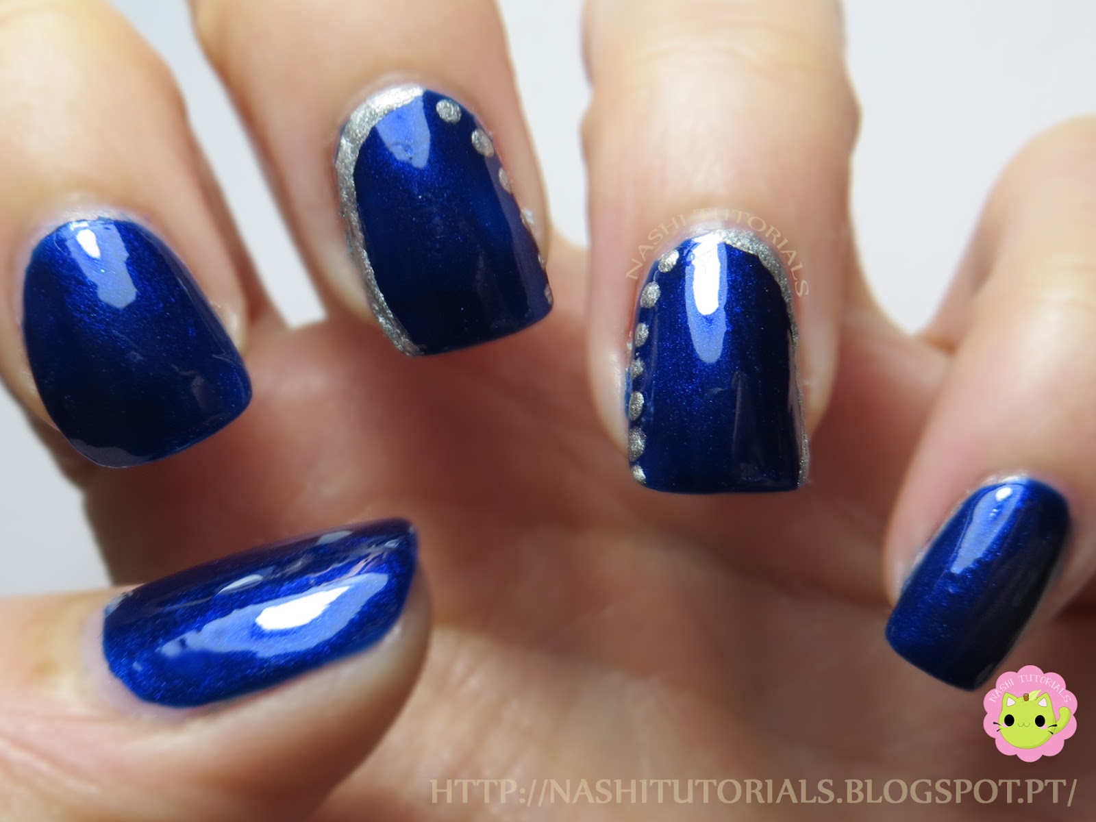 Blue and Silver Nail Art Designs - wide 3