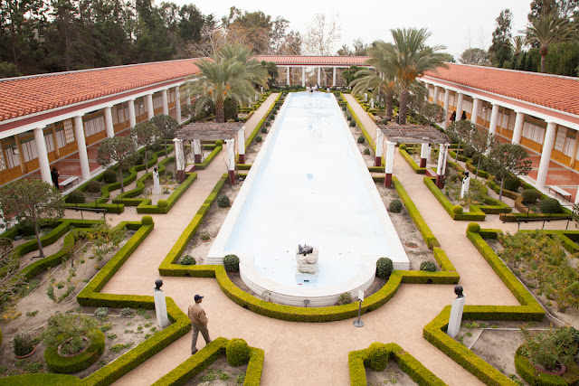 Villa Getty peristilo jardines Villa Getty