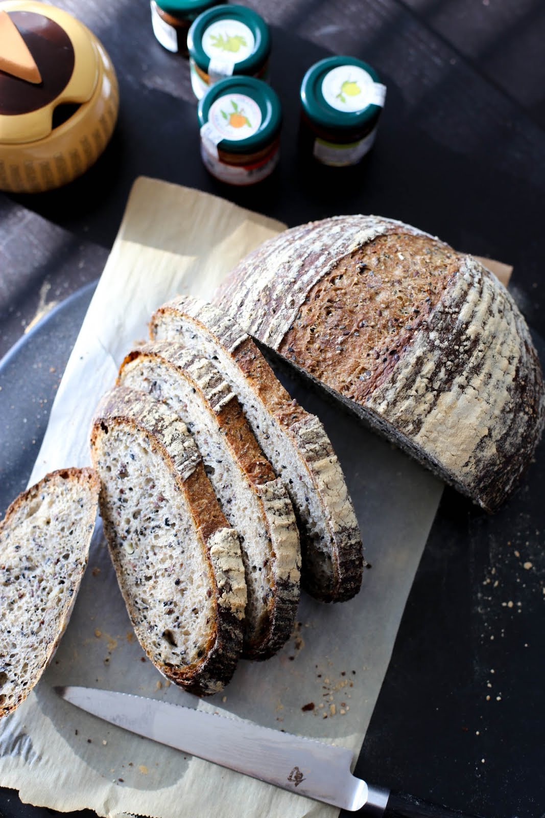 First bread in my new kitchen Thomas Keller's multigrain batard