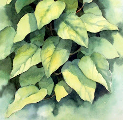 watercolor painting negative leaves watercolour simple 3d leaf ann effect demonstration drawing studio paint paintings mortimer tutorials painted water foliage