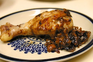 Braised Chicken Legs With Shallots, Garlic, And Balsamic Vinegar Braised Chicken Legs With Shallots, Garlic, And Balsamic Vinegar