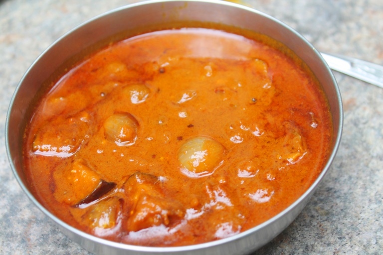 Brinjal Puli Kulambu Recipe Kathirikai Puli Kuzhambu Recipe Yummy Tummy